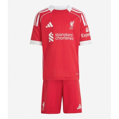 Liverpool Alexis Mac Allister #10 Replika babykläder Hemmaställ Barn 2025-26 Kortärmad (+ korta byxor)